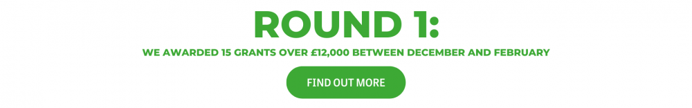 Round 1 grants - we supported 15 projects with over 12,000 of funding
